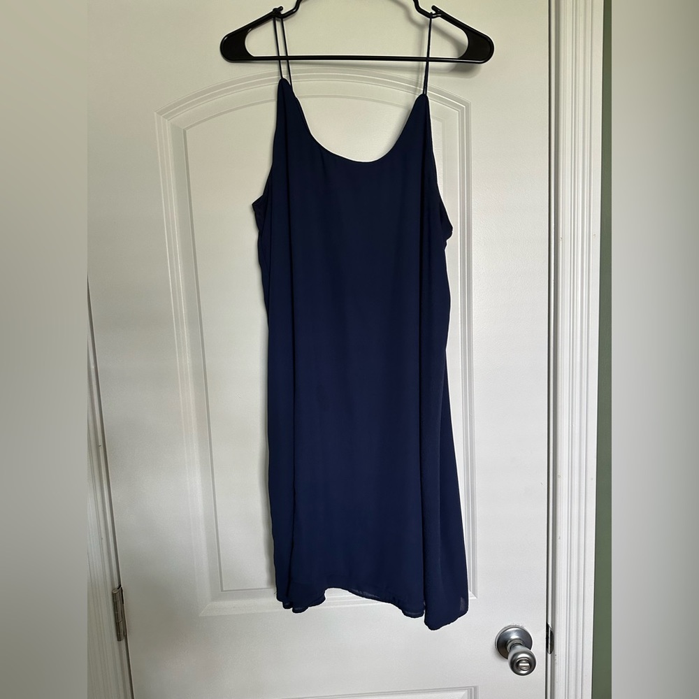 Navy spaghetti strap dress from Francesca’s